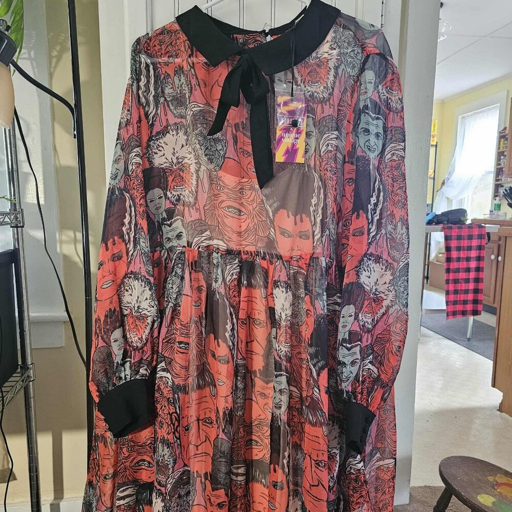 Unique Vintage Universal Monster Babydoll Dress 2X
